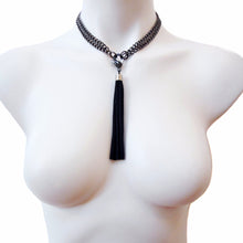 3-in-1 Tassel Necklace © Gunmetal