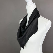 Petite Chic Black Leather Scarf