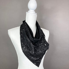 Glitter Swirl Suede Leather Scarf #1