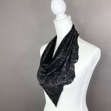 Glitter Swirl Suede Leather Scarf #1