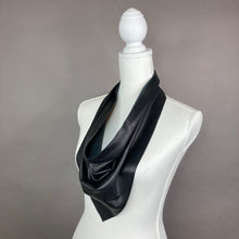 Chic Black Leather Scarf - Marie