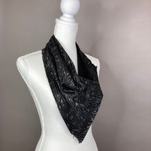Glitter Swirl Suede Leather Scarf #2