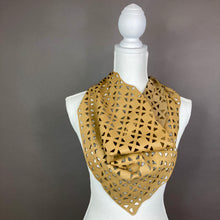 CARTER laser cut Leather Scarf
