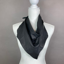 Petite Chic Black Leather Scarf