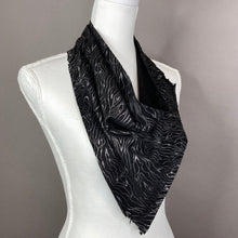 Glitter Swirl Suede Leather Scarf #2