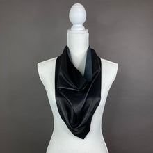 Chic Black Leather Scarf - Taylor