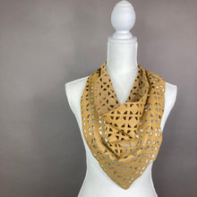 CARTER laser cut Leather Scarf