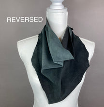 Petite Chic Black Leather Scarf