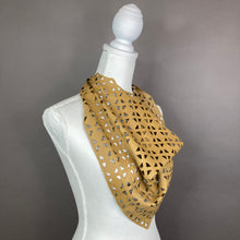 CARTER laser cut Leather Scarf