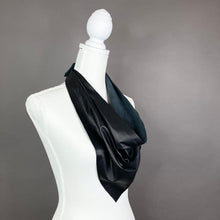 Chic Black Leather Scarf - Marie