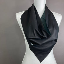 Chic Black Leather Scarf - Xtina