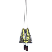 Silver Gunmetal Drawstring Bag