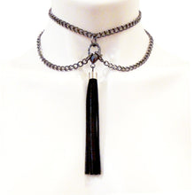 3-in-1 Tassel Necklace © Gunmetal
