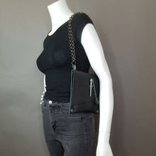 Black Leather Convertible Fanny Pack