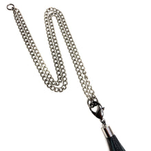 3-in-1 Tassel Necklace © Brushed Silver