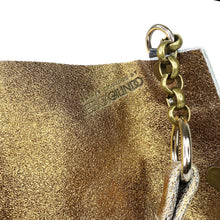 Distressed Metallic Bronze Tote Bag