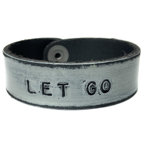 LET GO Stamped Bracelet