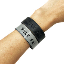 RULE 62 Stamped Bracelet - Distressed Grey