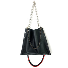 Black Leather "Jenn" Crossbody bag