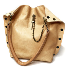 Natural Leather Dagger Tote