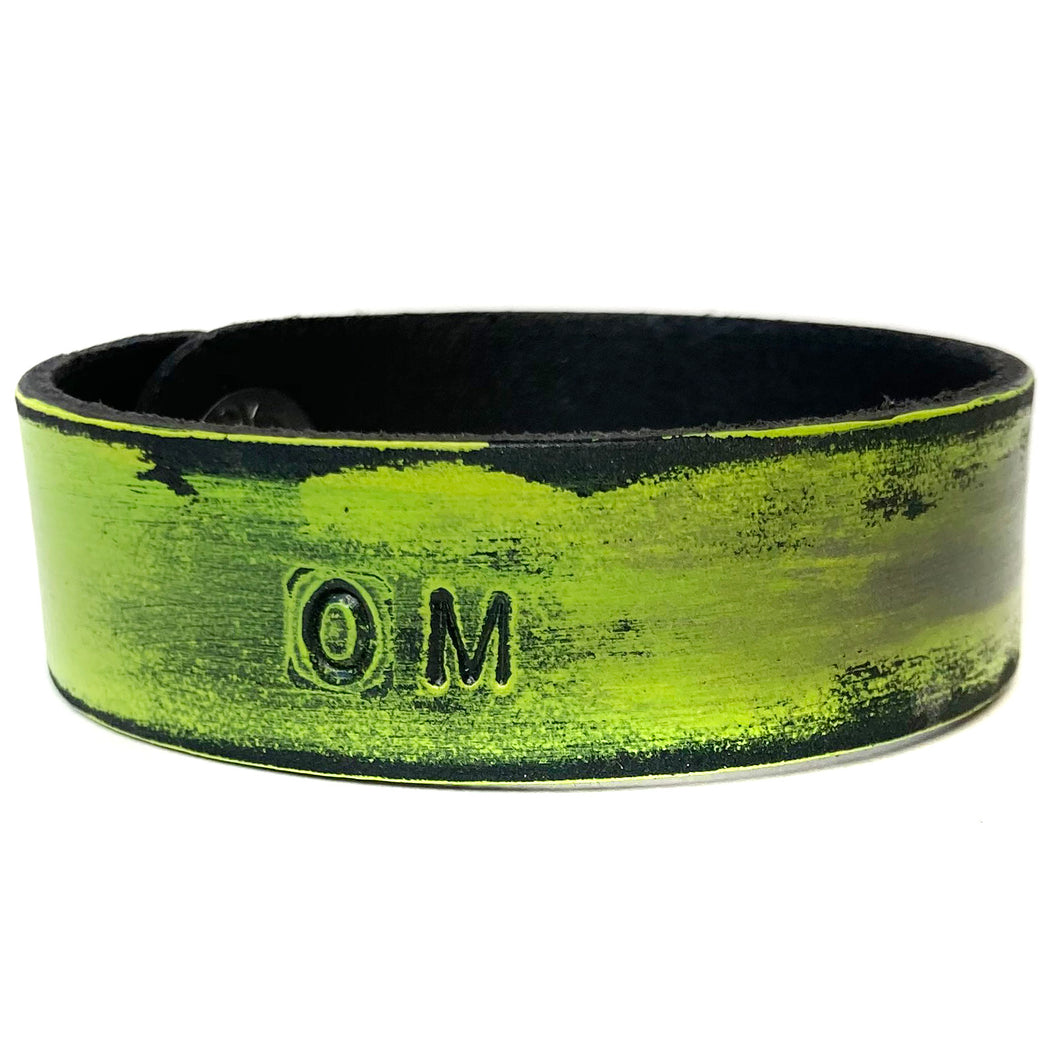OM Stamped Bracelet