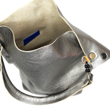 Silver Gunmetal Tote Bag