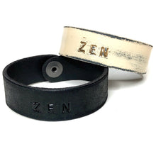 ZEN Stamped Bracelet - Off-White/Black