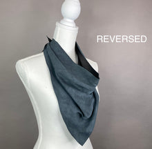 Chic Black Leather Scarf - Taylor