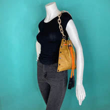 Tawny Crinkle Drawstring Crossbody Bag